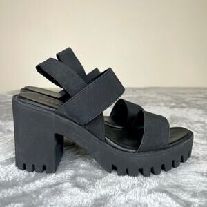 Y2K 90s Madden Girl Womens Heels Sz 7.5 Chunky Platform Whimsigoth Sandals Witch